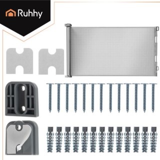 Bramka zabezpieczająca do drzwi-szara Ruhhy