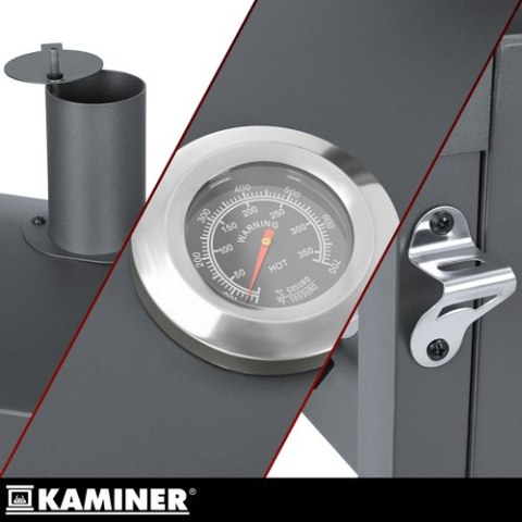 Grill ogrodowy z pokrywą 105x110x50cm Kaminer