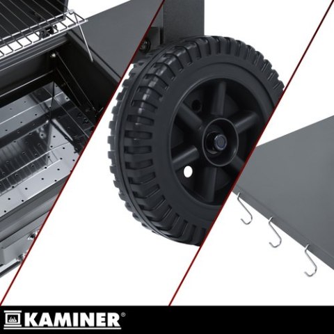 Grill ogrodowy z pokrywą 105x110x50cm Kaminer