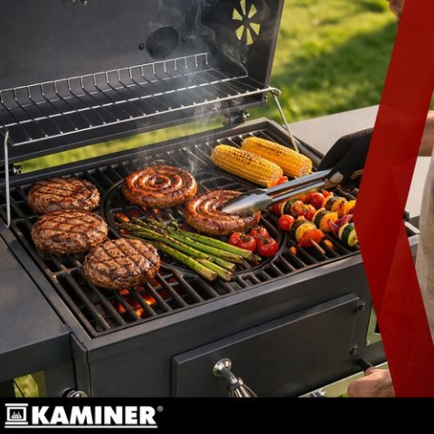 Grill ogrodowy z pokrywą 105x110x50cm Kaminer