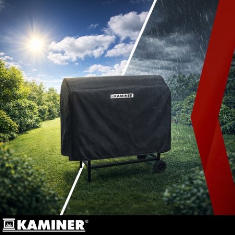 Grill ogrodowy z pokrywą 108x67x96cm Kaminer