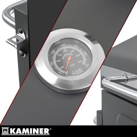 Grill ogrodowy z pokrywą 114x67x120cm Kaminer