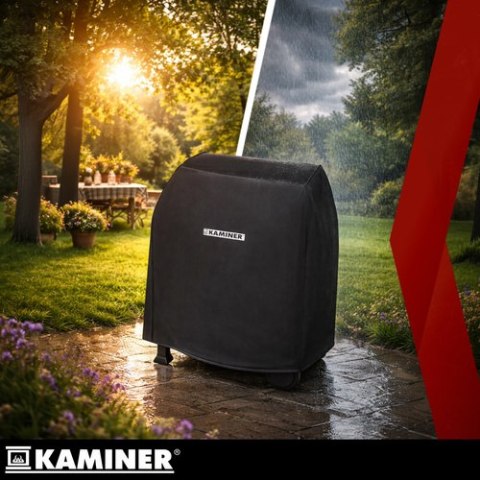 Grill ogrodowy z pokrywą 114x67x120cm Kaminer