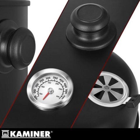 Grill ogrodowy z pokrywą 44x80x42cm Kaminer