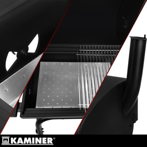 Grill ogrodowy z pokrywą 82x51x117cm Kaminer