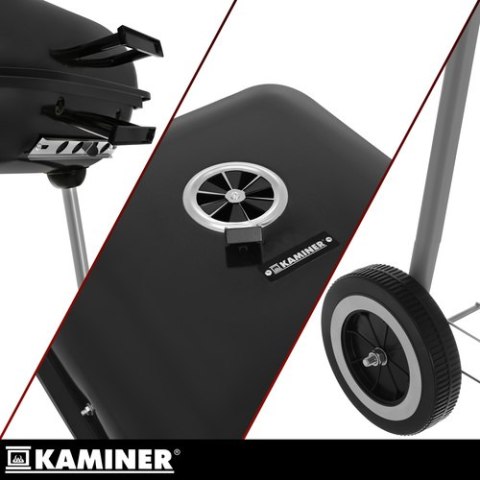 Grill ogrodowy z pokrywą53x77x46cm Kaminer