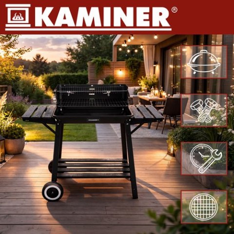 Grill ogrodowy z rożnem 93x41x86cm Kaminer