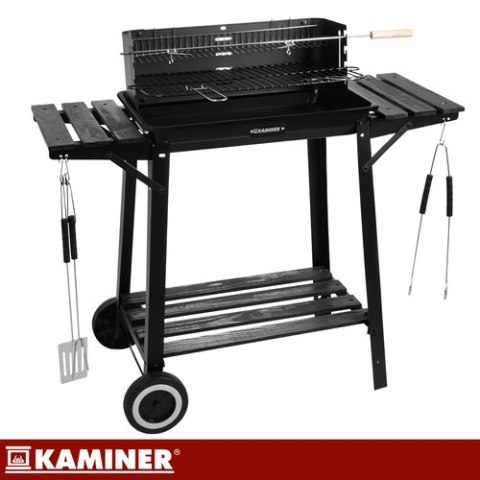 Grill ogrodowy z rożnem 93x41x86cm Kaminer