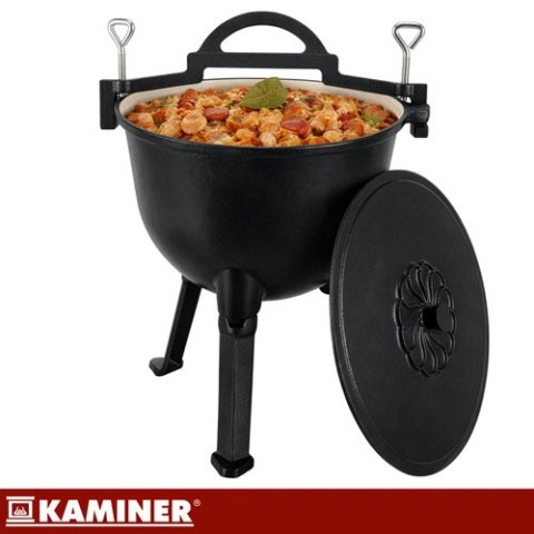 Kociołek żeliwny emaliowany 10l Kaminer