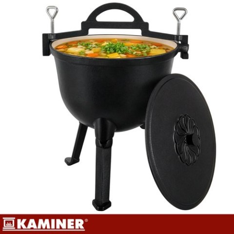 Kociołek żeliwny emaliowany 10l Kaminer