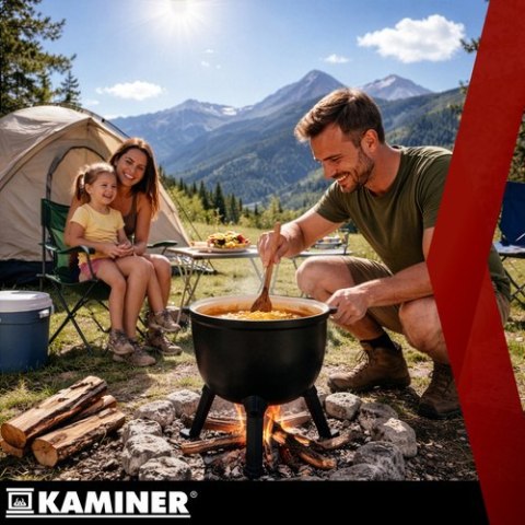 Kociołek żeliwny emaliowany 10l Kaminer