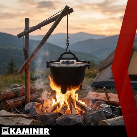 Kociołek żeliwny emaliowany 10l Kaminer