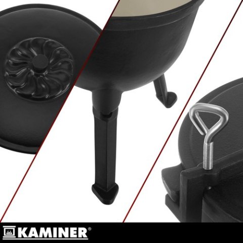 Kociołek żeliwny emaliowany 10l Kaminer