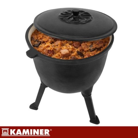 Kociołek żeliwny emaliowany 8l Kaminer