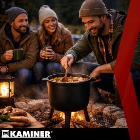 Kociołek żeliwny emaliowany 8l Kaminer