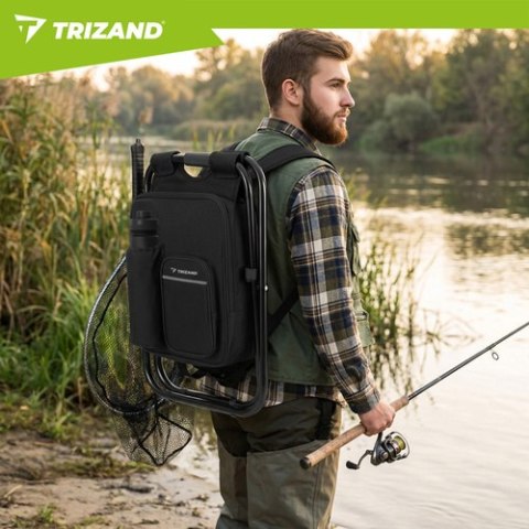 Krzesło wędkarskie z plecakiem Trizand 27333