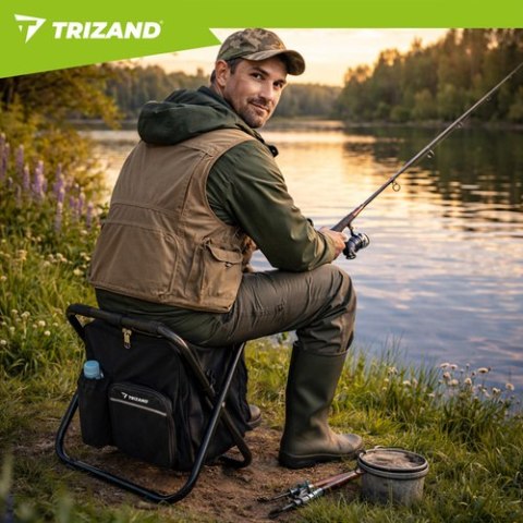 Krzesło wędkarskie z plecakiem Trizand 27333
