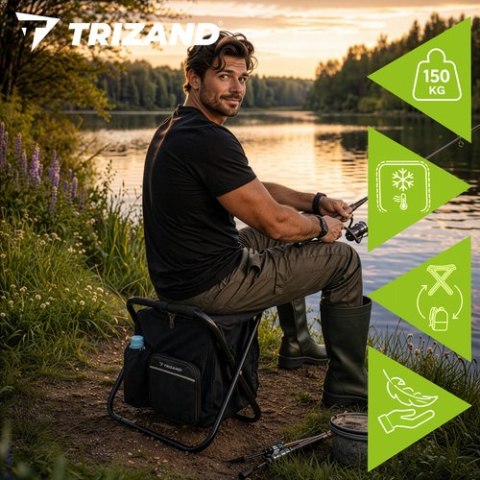 Krzesło wędkarskie z plecakiem Trizand 27333