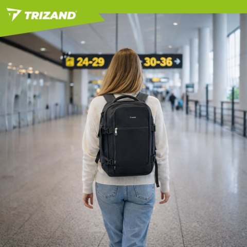 Plecak turystyczny 40x25x20cm czarny Trizand