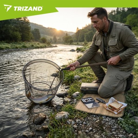 Podbierak wędkarski teleskopowy 335cm Trizand