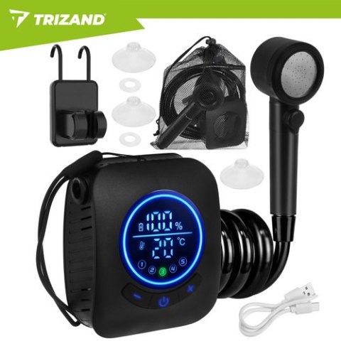 Prysznic turystyczny na akumulator 8000mAh Trizand
