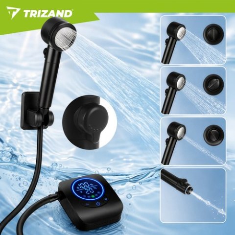 Prysznic turystyczny na akumulator 8000mAh Trizand