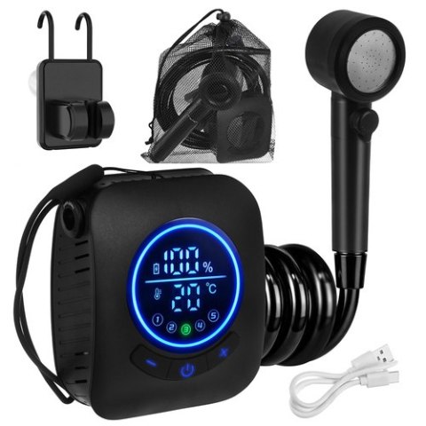 Prysznic turystyczny na akumulator 8000mAh Trizand