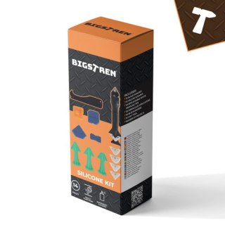 Szpachelki i końcówki do silikonu - 14el. Bigstren