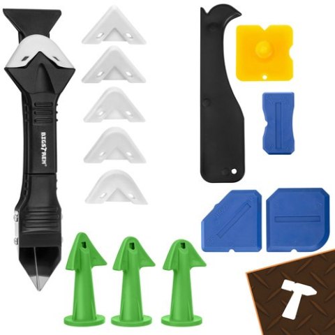 Szpachelki i końcówki do silikonu - 14el. Bigstren