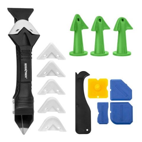 Szpachelki i końcówki do silikonu - 14el. Bigstren