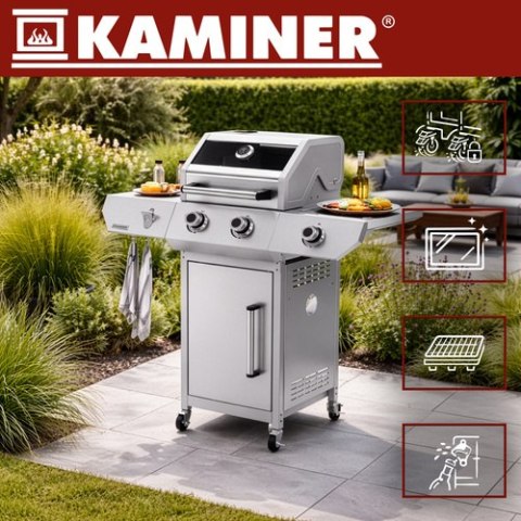 Grill gazowy 2+1 10kW Varen 3.0 Kaminer