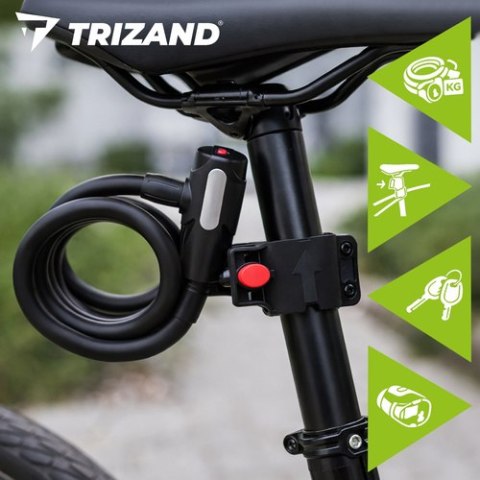 Zapięcie rowerowe 150cm Trizand