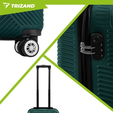 Zestaw walizek 3w1- zielone Trizand 27672