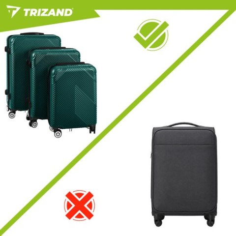 Zestaw walizek 3w1- zielone Trizand 27672