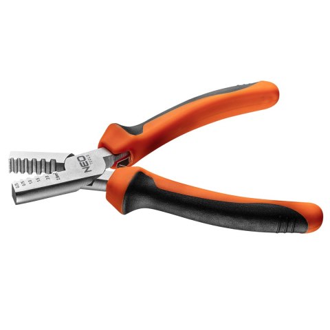 Szczypce do zaciskania końcówek 0.25 - 2.5 mm2 (15-9 AWG), 140 mm