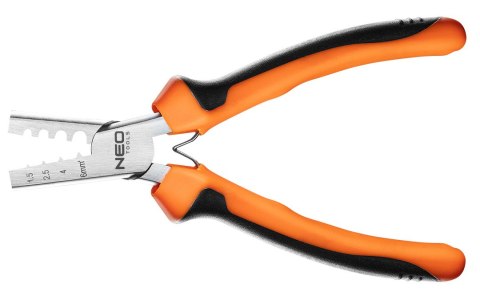 Szczypce do zaciskania końcówek 1.5 - 6 mm2 (23-13 AWG), 140 mm