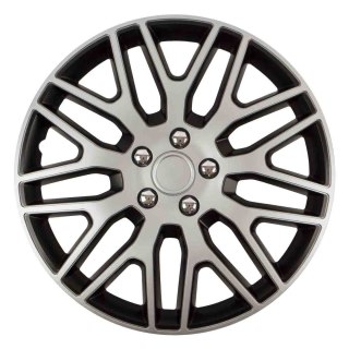 Kołpak samochodowy dakar nc 17" cali silver&black ze śrubami chrom