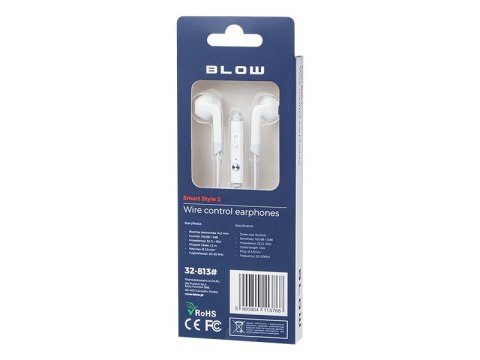 32-813# Słuchawki blow b-17 white douszne jack 3,5mm
