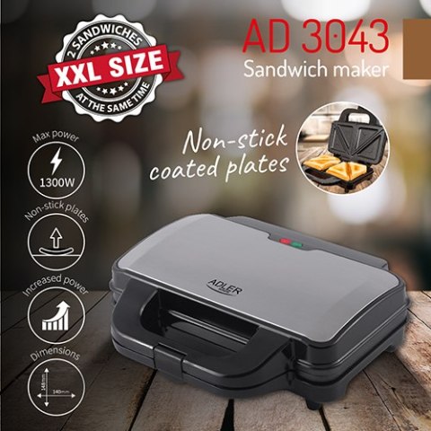 AD 3043 Opiekacz do kanapek. rozmiar usa xxl