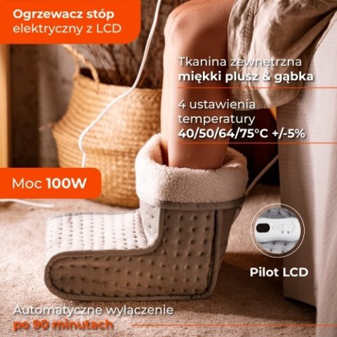 AD 7432 Ogrzewacz stóp elektryczny z lcd pilotem