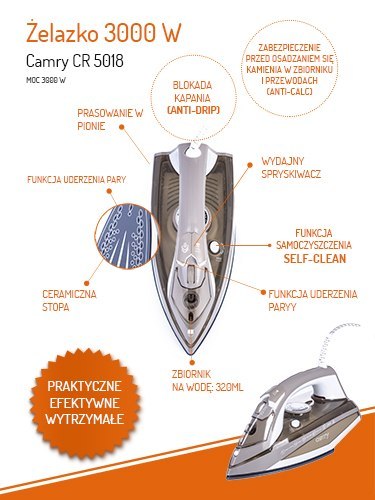 CR 5018 Żelazko 3000 w