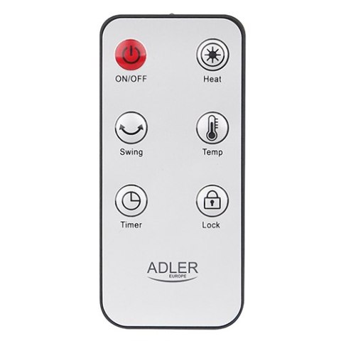 AD 7738 Termowentylator ceramiczny led z pilotem + timer